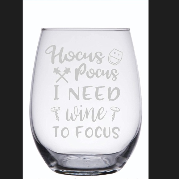Other - NWB Hocus Pocus Stemless Wine Glass 15oz